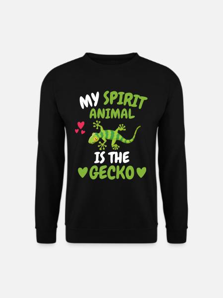 Eidechsen Tierliebhaber Reptil Tier Geschenk Gecko - Unisex Pullover - Schwarz