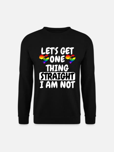 Gay Pride Month Regenbogen Herz Geschenk LGBT - Unisex Pullover - Schwarz