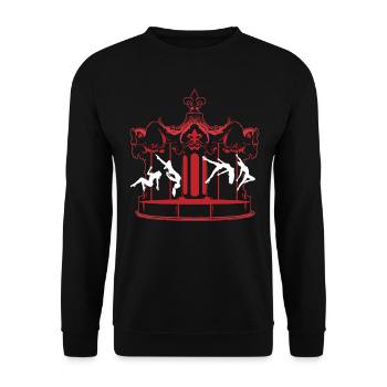 Pole Dance Outfit Girls Women Pole Dancing - Sweat-shirt Unisexe - noir - Devant - Alina (178cm) & Michal (187cm)