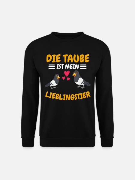 Vogel Lieblingstier Taubenrennen Geschenk Taube - Unisex Pullover - Schwarz