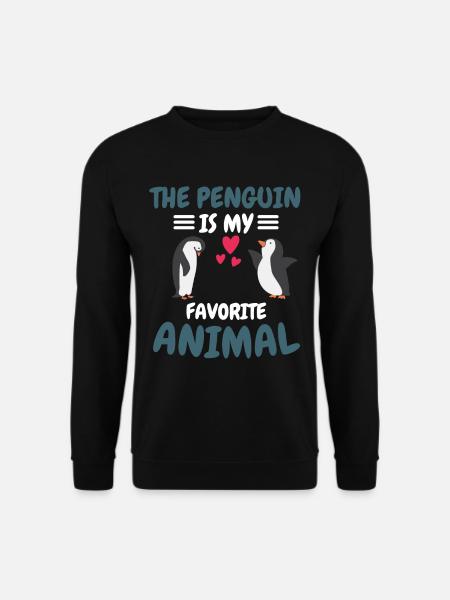 Zoo animal préféré Animal Cadeau Drôle Penguin - Sweat-shirt Unisexe - noir