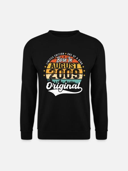 August 2009 Geburtstag Geschenkideen 2009 August - Unisex Pullover - Schwarz