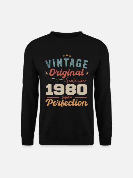 Septembre 1980 Jubilé 1980 Septembre Don - Sweat-shirt Unisexe - noir
