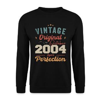 October 2004 Birthday Present 2004 October - Unisex Sweatshirt - black - Front - Alina (178cm) & Michal (187cm)