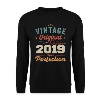 Octobre 2019 Cadeau d’anniversaire 2019 Octobre - Sweat-shirt Unisexe - noir - Devant - Alina (178cm) & Michal (187cm)