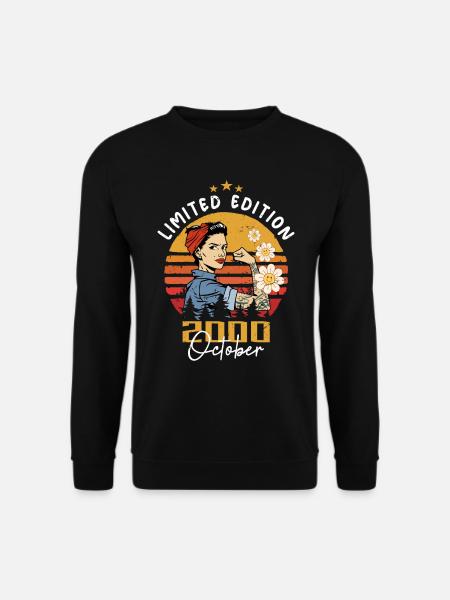 Octobre 2000 naissance | Octobre 2000 - Sweat-shirt Unisexe - noir