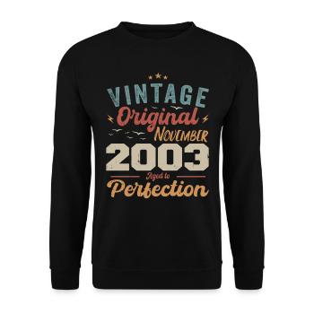 Legendary since November 2003 - 2003 - Unisex Sweatshirt - black - Front - Alina (178cm) & Michal (187cm)