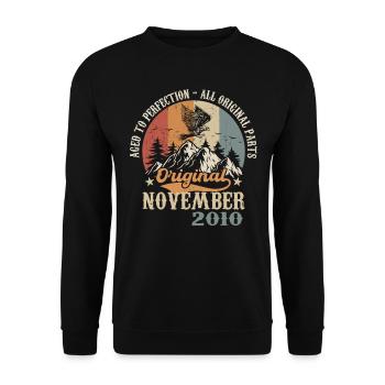 Birthday in November 2010 - November 2010 - Unisex Sweatshirt - black - Front - Alina (178cm) & Michal (187cm)