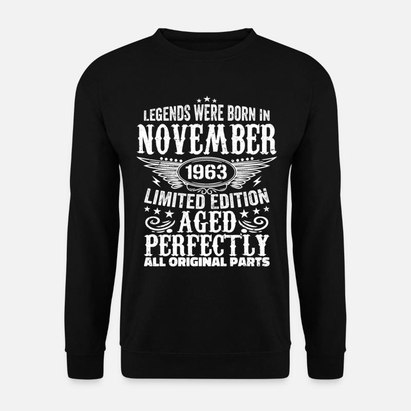 Legendary since November 1963 - 1963 November - Unisex Pullover - Schwarz