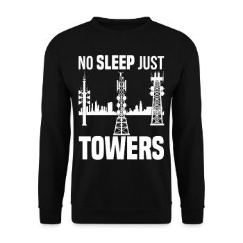 Industrieklettern | Industriekletterer Geschenk - Unisex Pullover - Schwarz - Vorne - Alina (178cm) & Michal (187cm)