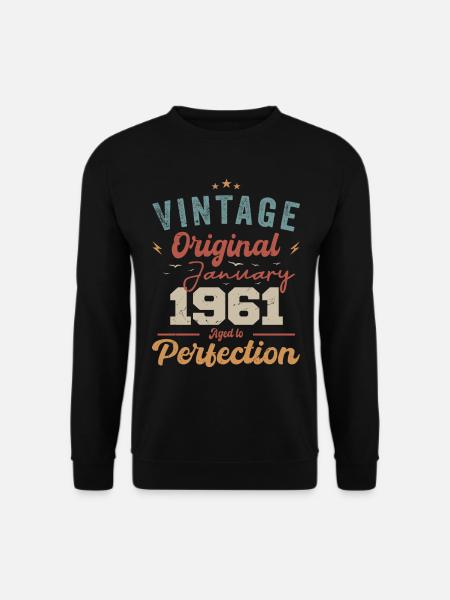 Januar 1961 Legende seit 63 Jahren - Unisex Pullover - Schwarz