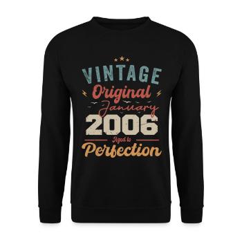 January 2006 Legend for 18 years - Unisex Sweatshirt - black - Front - Alina (178cm) & Michal (187cm)