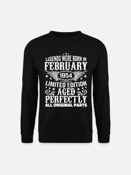 Legendär seit Februar 1954 - 70 Jahre alt - Unisex Pullover - Schwarz