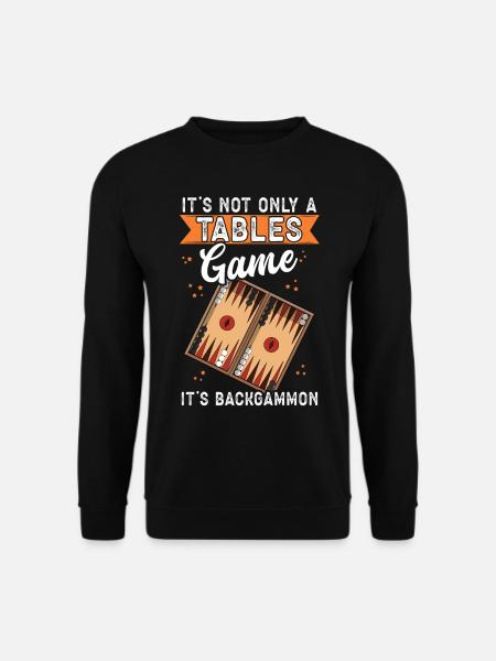 Backgammon Brettspiel Backgammon Spiel Geschenk - Unisex Pullover - Schwarz