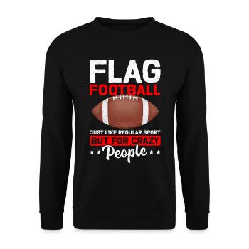Jeu de flag football Flag Footballer cadeau - Sweat-shirt Unisexe - noir - Devant - Alina (178cm) & Michal (187cm)