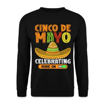 Cinco De Mayo Mexikanisches Fiesta Geschenk - Unisex Pullover - Schwarz - Vorne - Alina (178cm) & Michal (187cm)