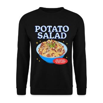 Potato Salad Härdöpfelsalat Gift - Unisex Sweatshirt - black - Front - Alina (178cm) & Michal (187cm)