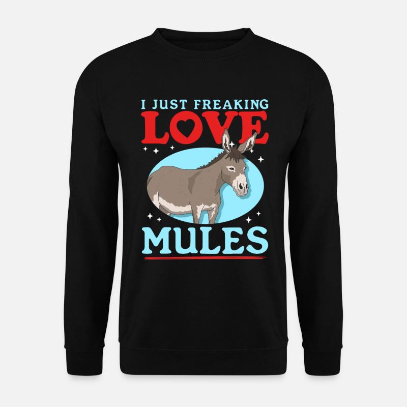 mule mule mule gift - Unisex Sweatshirt - black