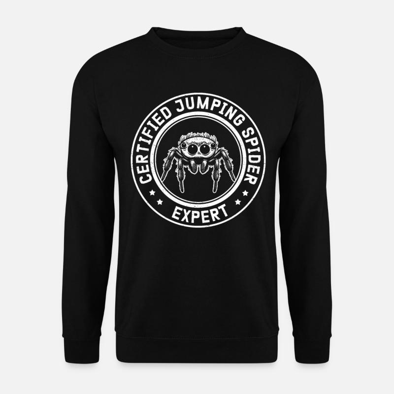 Springspinnen Experte Springspinne Geschenk - Unisex Pullover - Schwarz