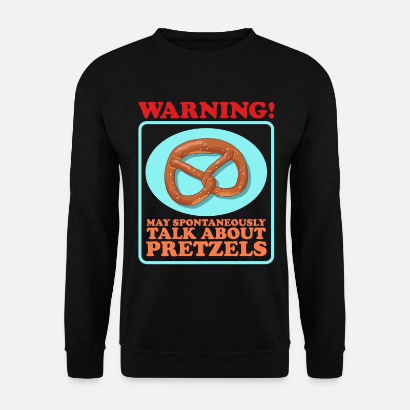 Brezel Brezeln Brezelliebhaber Geschenk - Unisex Pullover - Schwarz