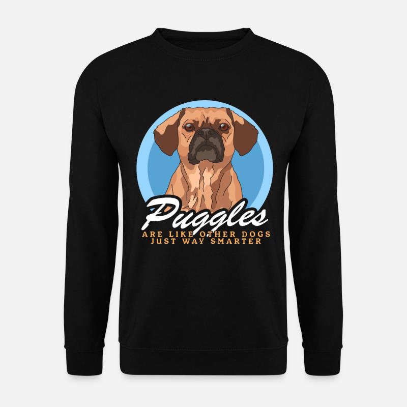 Puggle Hundebesitzer Hundehalter Geschenk - Unisex Pullover - Schwarz