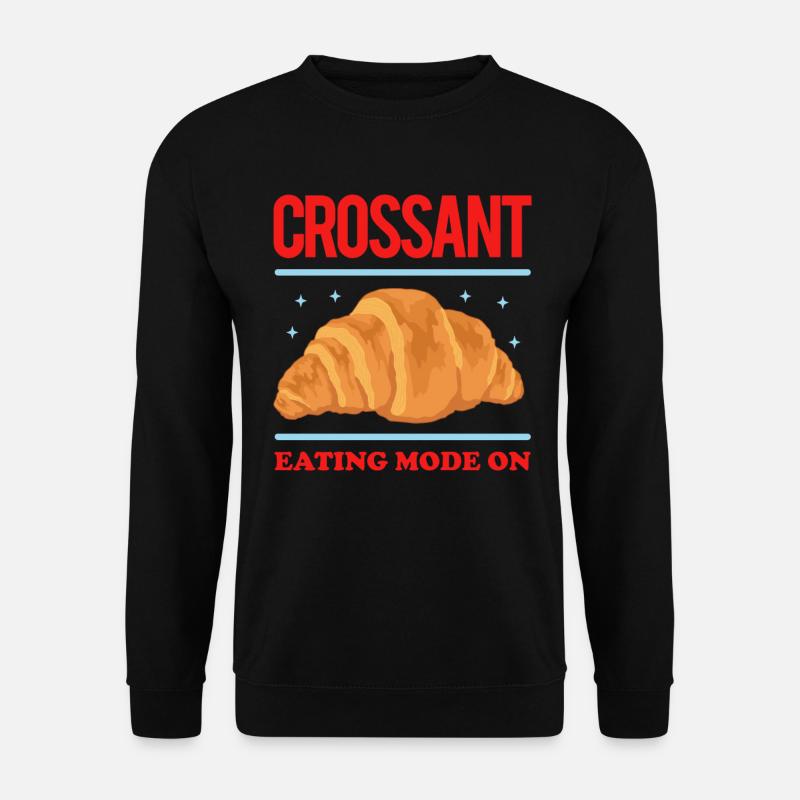 Croissant Hörnchen Beugel Gipfeli Geschenke - Unisex Pullover - Schwarz
