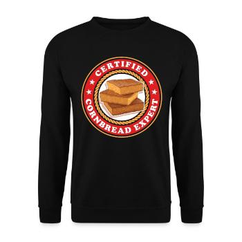 Pain de maïs Expert Pain de maïs Pain de maïs Cadeau - Sweat-shirt Unisexe - noir - Devant - Alina (178cm) & Michal (187cm)