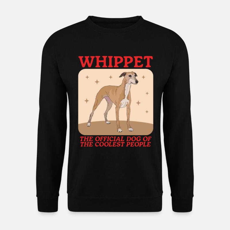 Whippet English Greyhound Gift - Unisex Sweatshirt - black