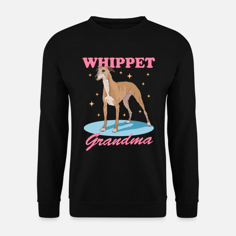 Whippet Granny English Greyhound Gift - Unisex Sweatshirt - black
