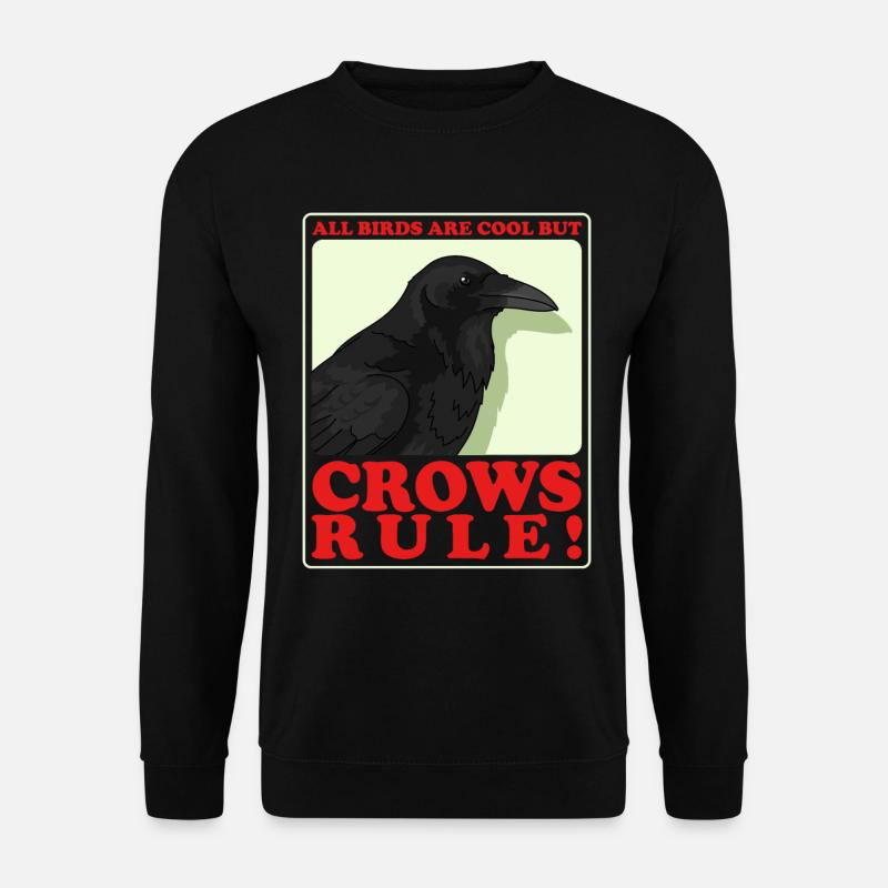 Crows Ravens Birds Gift - Unisex Sweatshirt - black