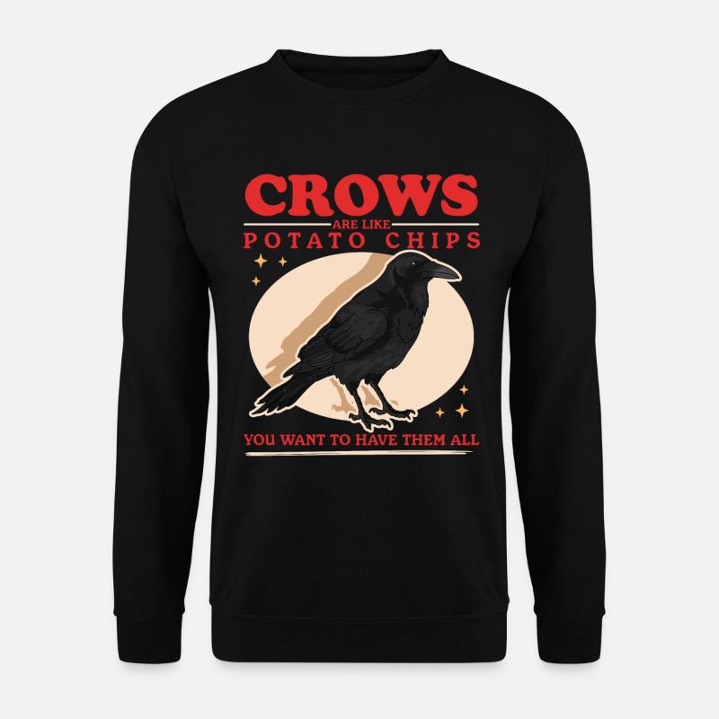 Crows Black Ravens Birds Gift - Unisex Sweatshirt - black