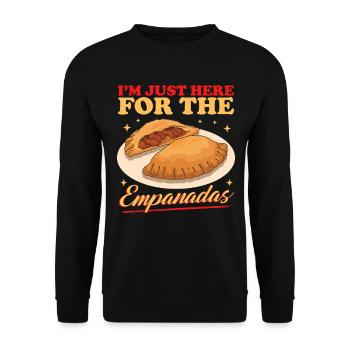 Empanadas Empanada Dumpling Cadeaux - Sweat-shirt Unisexe - noir - Devant - Alina (178cm) & Michal (187cm)