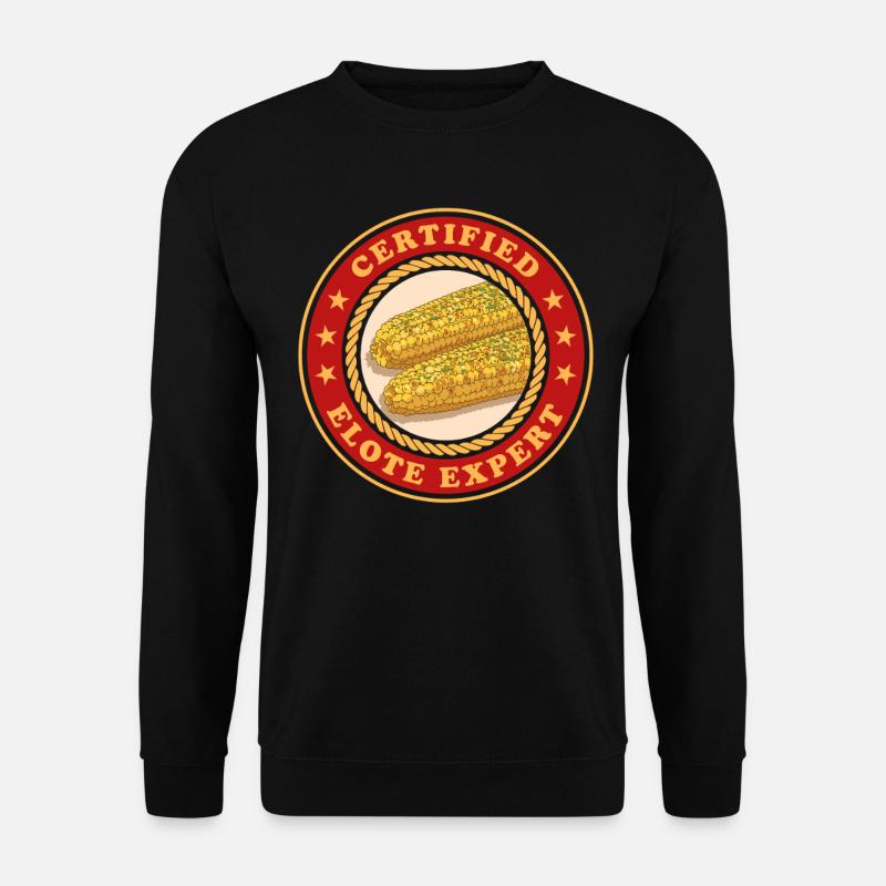 Elote Experte Maiskolben Elotes Geschenk - Unisex Pullover - Schwarz