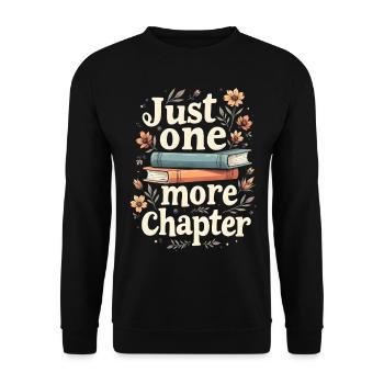 Just One More Chapter Book Reading - Book Lover - Sweat-shirt Unisexe - noir - Devant - Alina (178cm) & Michal (187cm)