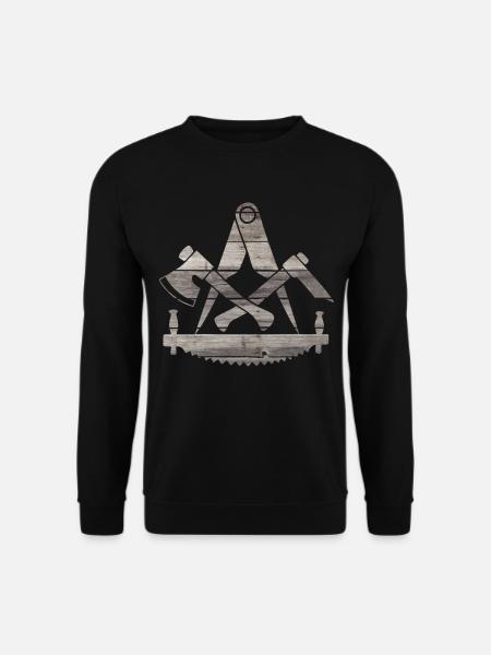 Zimmermann - Vintage Holzlogo - Unisex Pullover - Schwarz