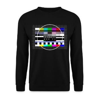 Gdr photo de test Retro Ostalgie 80s - Sweat-shirt Unisexe - noir - Devant - Alina (178cm) & Michal (187cm)