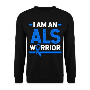 ALS Nervenkrankheit - Unisex Pullover - Schwarz - Vorne - Alina (178cm) & Michal (187cm)