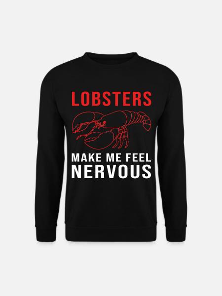 Hummer Meeresfrüchte Lobster Languste - Unisex Pullover - Schwarz
