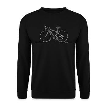 Vélo - Vélo de course Cadeau - Passionné de vélo - Sweat-shirt Unisexe - noir - Devant - Alina (178cm) & Michal (187cm)