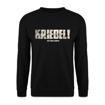 Kriebel! Original Vogtland - Unisex Sweatshirt - black - Front - Alina (178cm) & Michal (187cm)