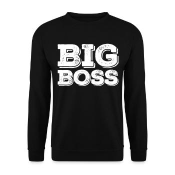 Big Boss Chef Macker Proll - Unisex Sweatshirt - black - Front - Alina (178cm) & Michal (187cm)