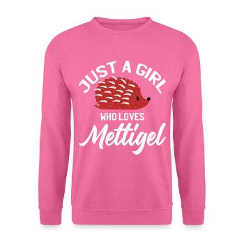 Mettflüsterer Herzschlag Hackepeter Mett - Unisex Pullover - Pink - Vorne