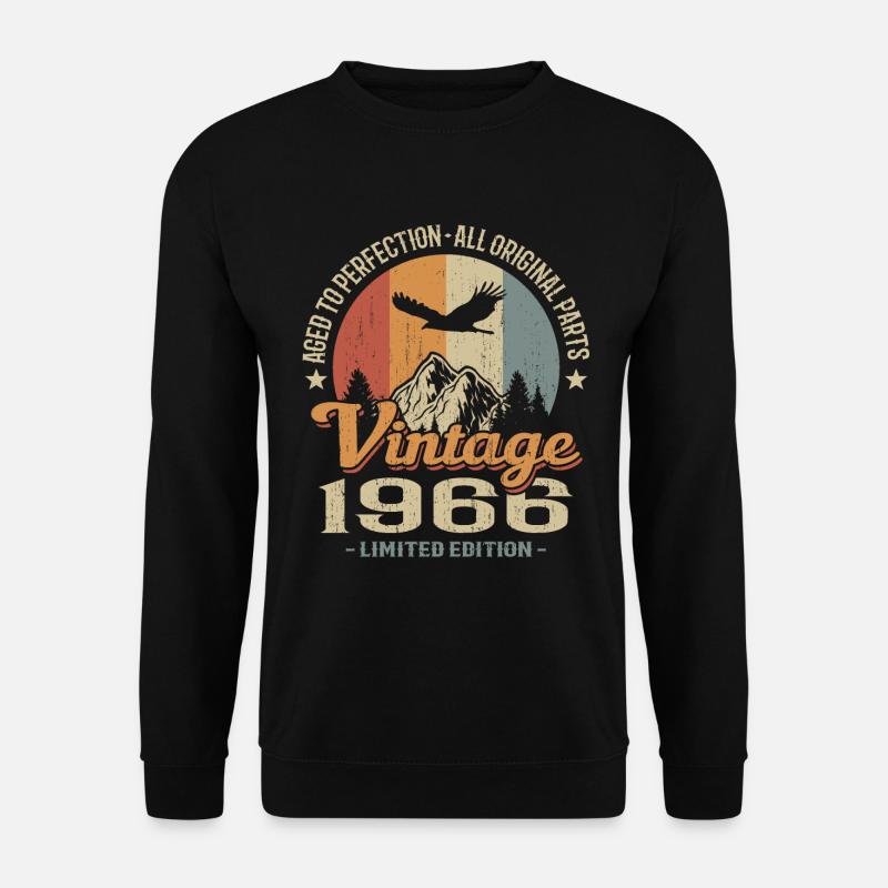 Vintage retro 1966 - Sweat-shirt Unisexe - noir