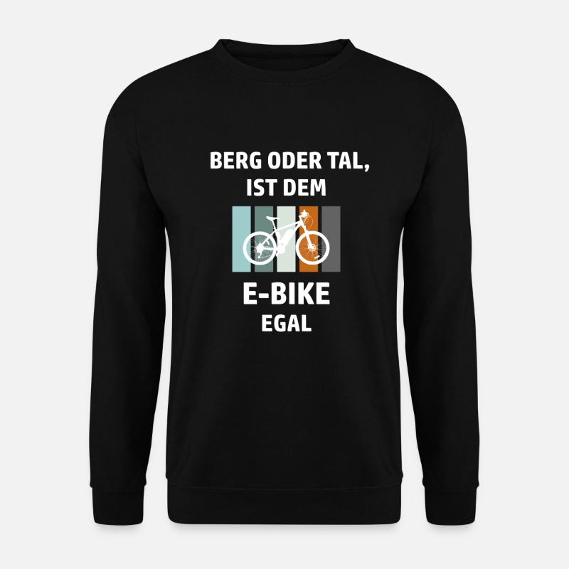 E-Bike Spruch - Unisex Pullover - Schwarz