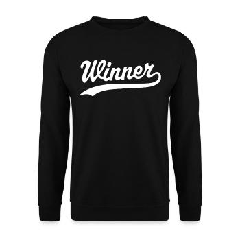 Winner - Unisex Sweatshirt - black - Front - Alina (178cm) & Michal (187cm)
