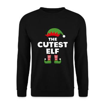 Der süßeste Elf - Unisex Pullover - Schwarz - Vorne - Alina (178cm) & Michal (187cm)