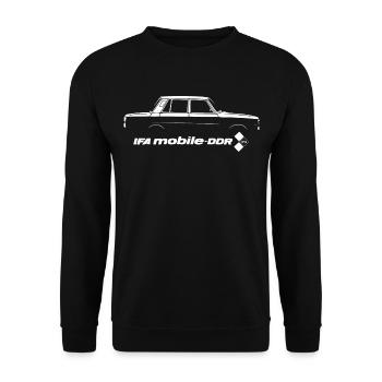 Wartburg 353 - IFA mobile DDR Oldtimer - Culte - Sweat-shirt Unisexe - noir - Devant - Alina (178cm) & Michal (187cm)