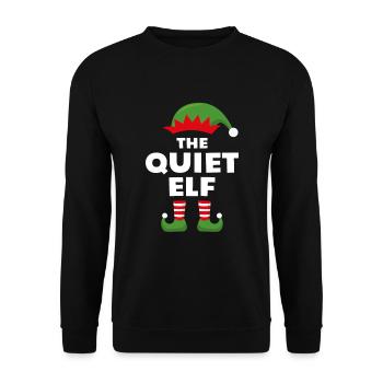 The Quiet Elf - Unisex Sweatshirt - black - Front - Alina (178cm) & Michal (187cm)
