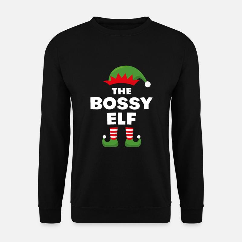 The Bossy Elf - Unisex Sweatshirt - black