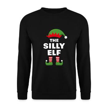 The Silly Elf - Unisex Sweatshirt - black - Front - Alina (178cm) & Michal (187cm)